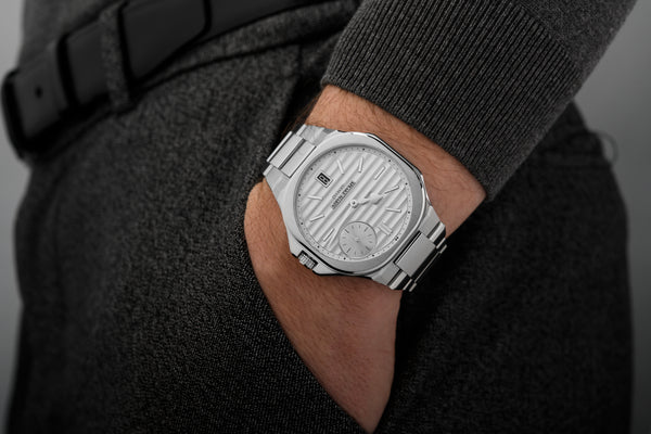 Speake Marin Ripples Infinity Date Silver