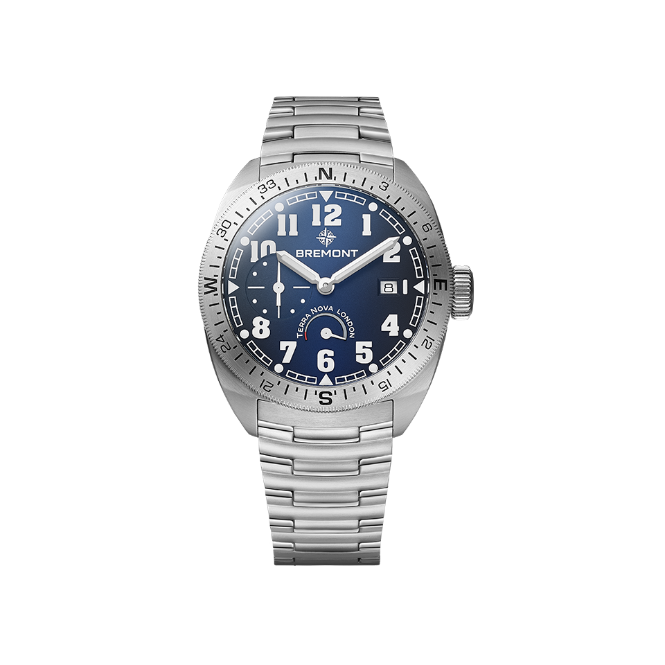 Bremont Terra Nova Automatic Power Reserve 40.50mm Watch TN40-PWR-SS-BL-B