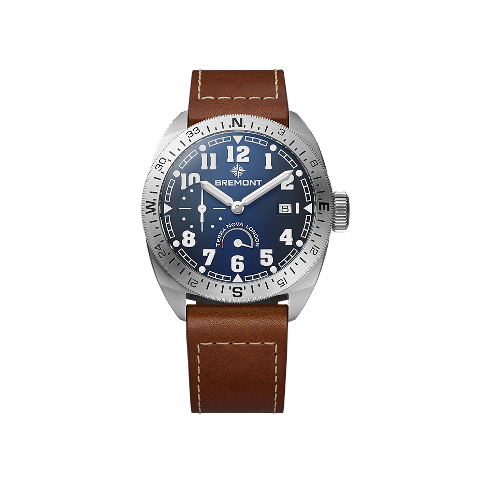 Bremont Terra Nova Automatic Power Reserve 40.50mm Watch TN40-PWR-SS-BL-L-S