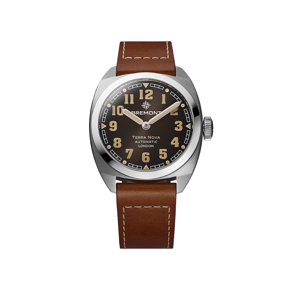 Bremont Terra Nova Automatic 38mm Watch TN38-ND-SS-BK-L-S