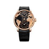 JACOB & CO THE WORLD IS YOURS AUTOMATIC BLACK DUAL TIME ZONE 43MM