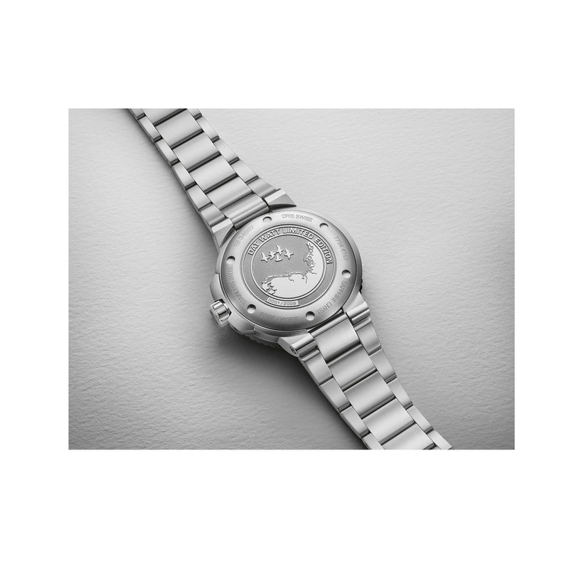 Oris Aquis 43.50mm Automatic Watch Dat Watt Limited Edition II 743 7734 4197-SET Oris