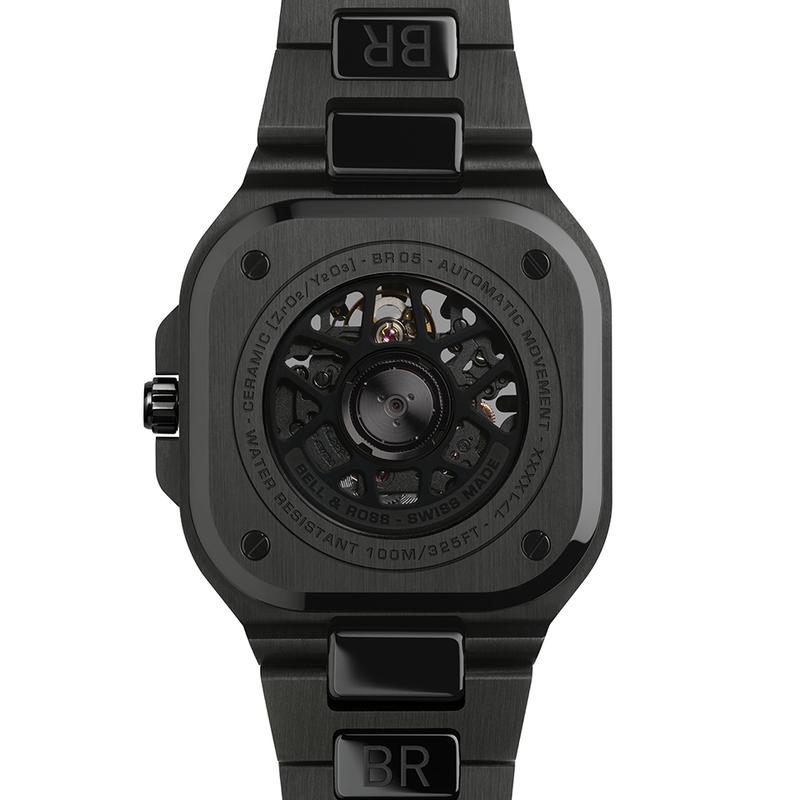 BELL & ROSS BR 05 SKELETON BLACK CERAMIC