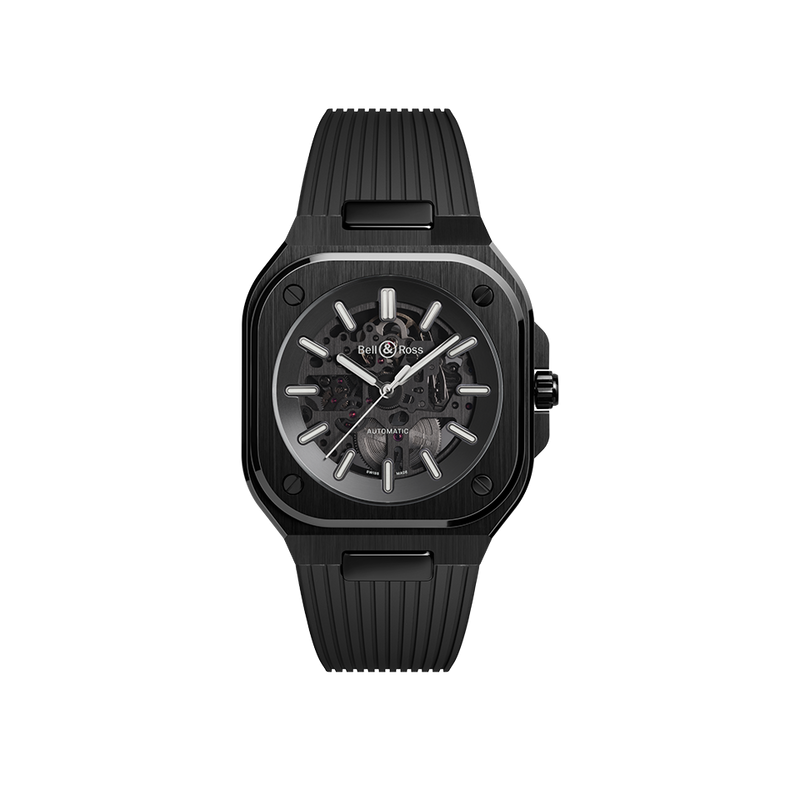 BELL & ROSS BR 05 SKELETON BLACK CERAMIC RUBBER