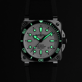 Bell & Ross BR-03 Automatic 42mm Watch BR03A-D-WH-ST/SRB