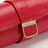 Wolf Palermo Red Double Watch Roll with Jewellery Pouch 213972