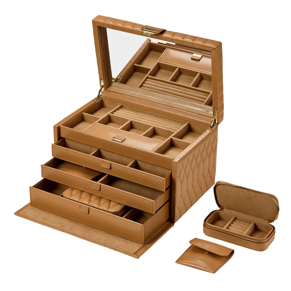 Lauren Large Jewellery Box Caramel 349807