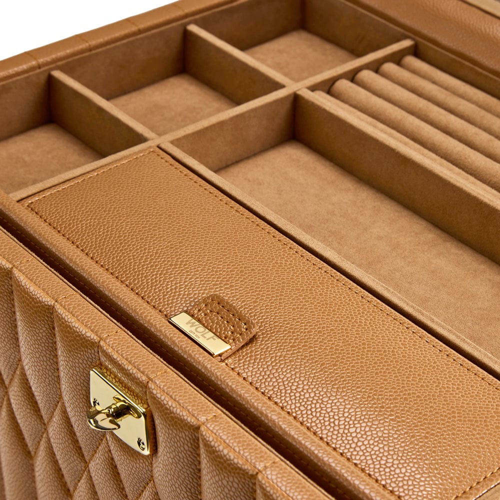 Lauren Large Jewellery Box Caramel 349807
