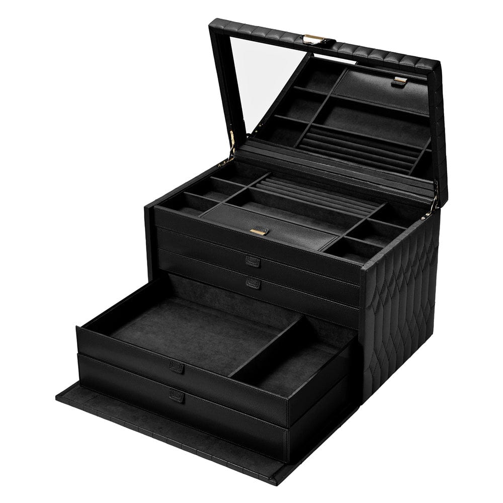 Lauren Extra Large Jewellery Box Black 349902