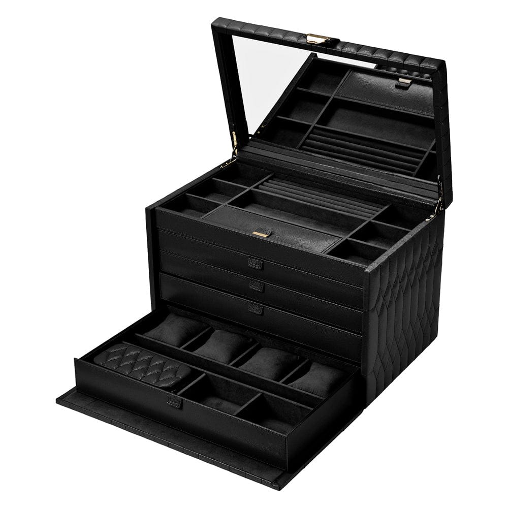 Lauren Extra Large Jewellery Box Black 349902