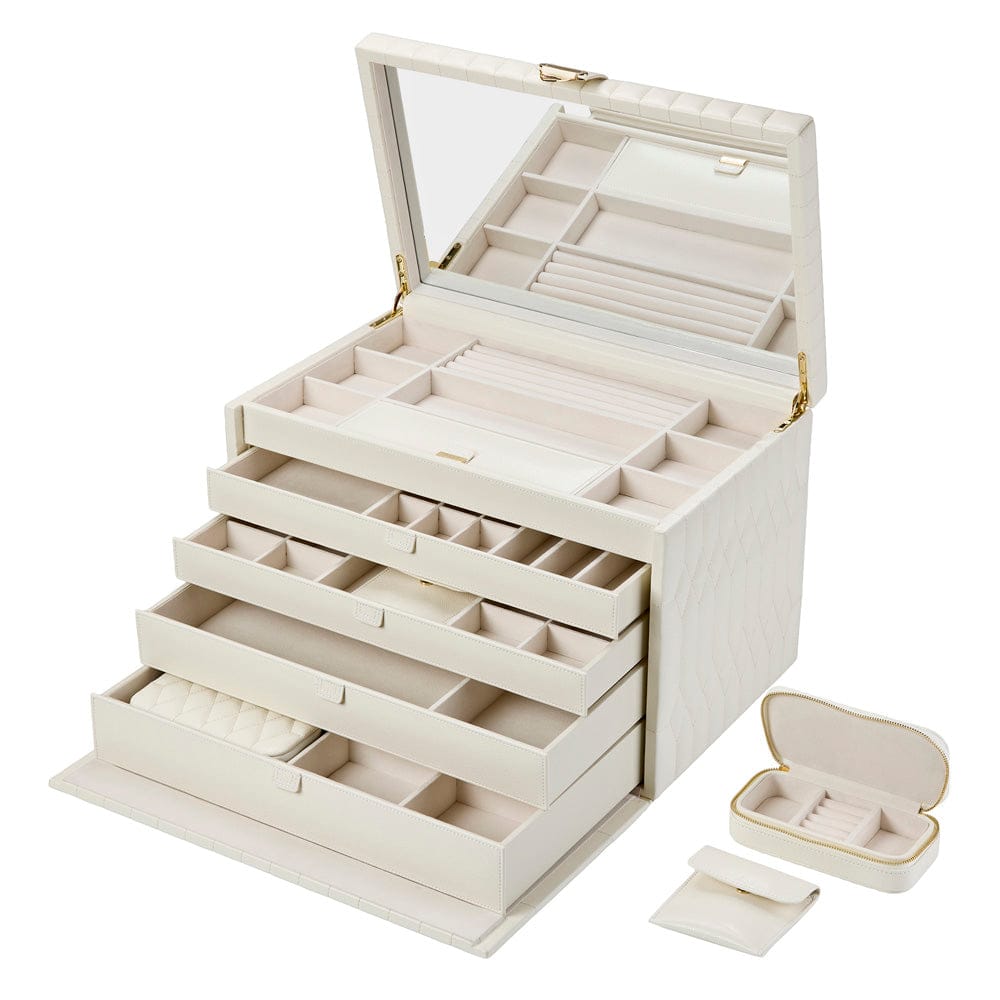 Lauren Extra Large Jewellery Box Ivory 349952