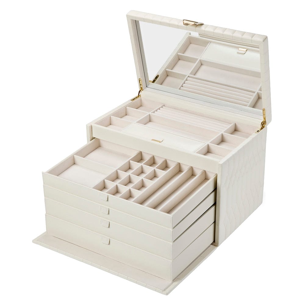 Lauren Extra Large Jewellery Box Ivory 349952