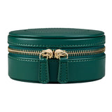 WOLF Sophia Forest Green Fruit Botanical Round Zip Jewellery Case 397712