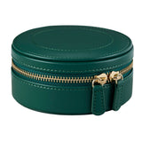 WOLF Sophia Forest Green Fruit Botanical Round Zip Jewellery Case 397712