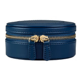 WOLF Sophia Indigo Fruit Botanical Round Zip Jewellery Case 397717