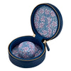 WOLF Sophia Indigo Fruit Botanical Round Zip Jewellery Case 397717