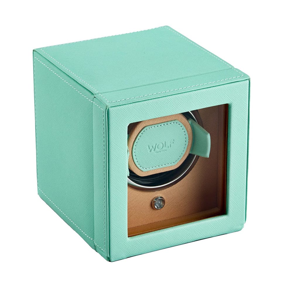 WOLF Cub Single Watch Winder with Cover Mint 461125