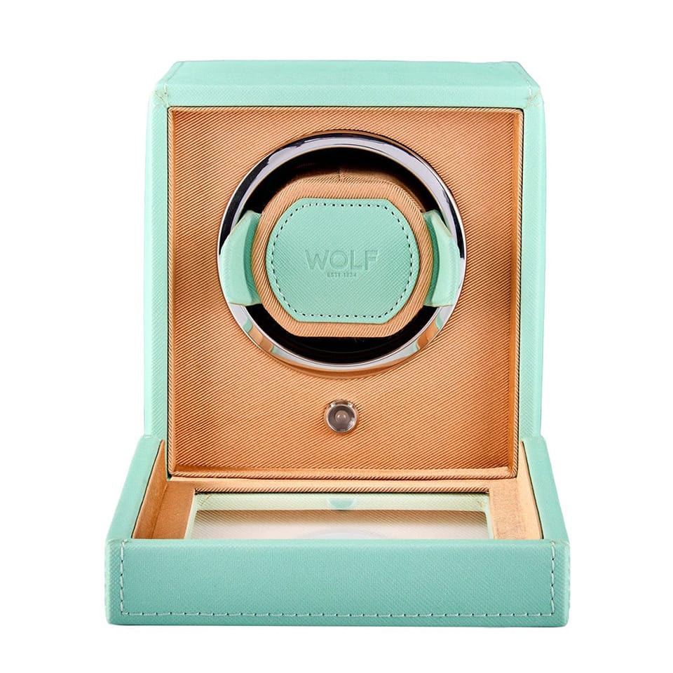 WOLF Cub Single Watch Winder with Cover Mint 461125