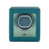 WOLF Cub Single Watch Winder with Cover Teal 461140
