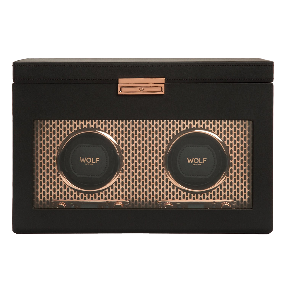 Wolf Axis Double Winder with Storage Copper Plated