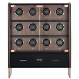 WOLF Axis 12 Piece Watch Winder Cabinet Copper 488616