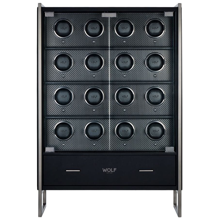 WOLF Axis 16 Piece Watch Winder Cabinet 488703