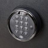 WOLF Athos 8 Piece Watch Winder and Jewellery Safe Black