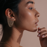 Eclipse Diamond Ear Cuff in 14ct Yellow Gold