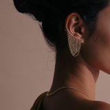 Eclipse Diamond Ear Cuff in 14ct Yellow Gold