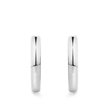 Quintessential Hoop Earrings in 18ct white gold from Hardy Brothers Jewellers, shown front-facing as a pair.