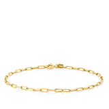 Paperclip Bracelet in 18ct Yellow Gold