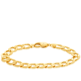 Curb Link Chain Bracelet in 18ct Yellow Gold