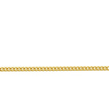 Close-up detail of the Miami Link Bracelet in 18ct yellow gold by Hardy Brothers, highlighting the polished link design.