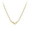 45cm Paperclip Chain in 18ct Yellow Gold with swivel