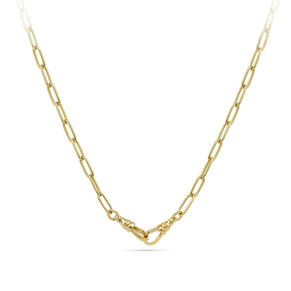 45cm Paperclip Chain in 18ct Yellow Gold with swivel