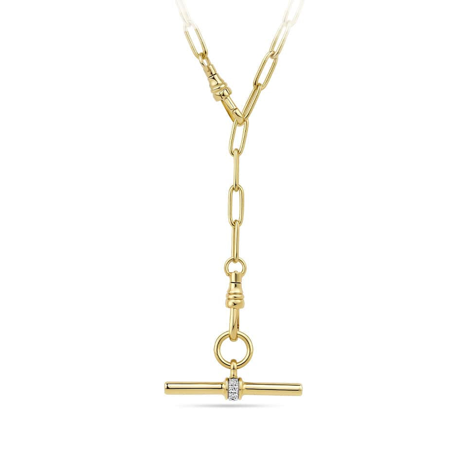 Gold Chain with removable Gold Pendant with Diamond Detailing