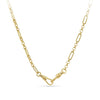 45cm Trombone Link Necklace with Swivel in 18ct Yellow Gold
