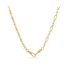 45cm Trombone Link Necklace with Swivel in 18ct Yellow Gold
