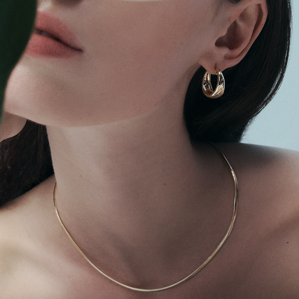 Snake Chain Necklace in 18ct Yellow Gold