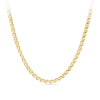 Anchor Chain in 18ct yellow gold from Hardy Brothers Jewellers, shown in full length with its solid, polished anchor links.