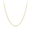 45cm Trombone Link Necklace in 18ct Yellow Gold