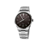 Oris Artelier Date Automatic 38mm Watch 01 733 7810 4054-07 8 20 20 — The black dial features clean, uncluttered lines with applied baton hour markers and a date window for easy legibility.