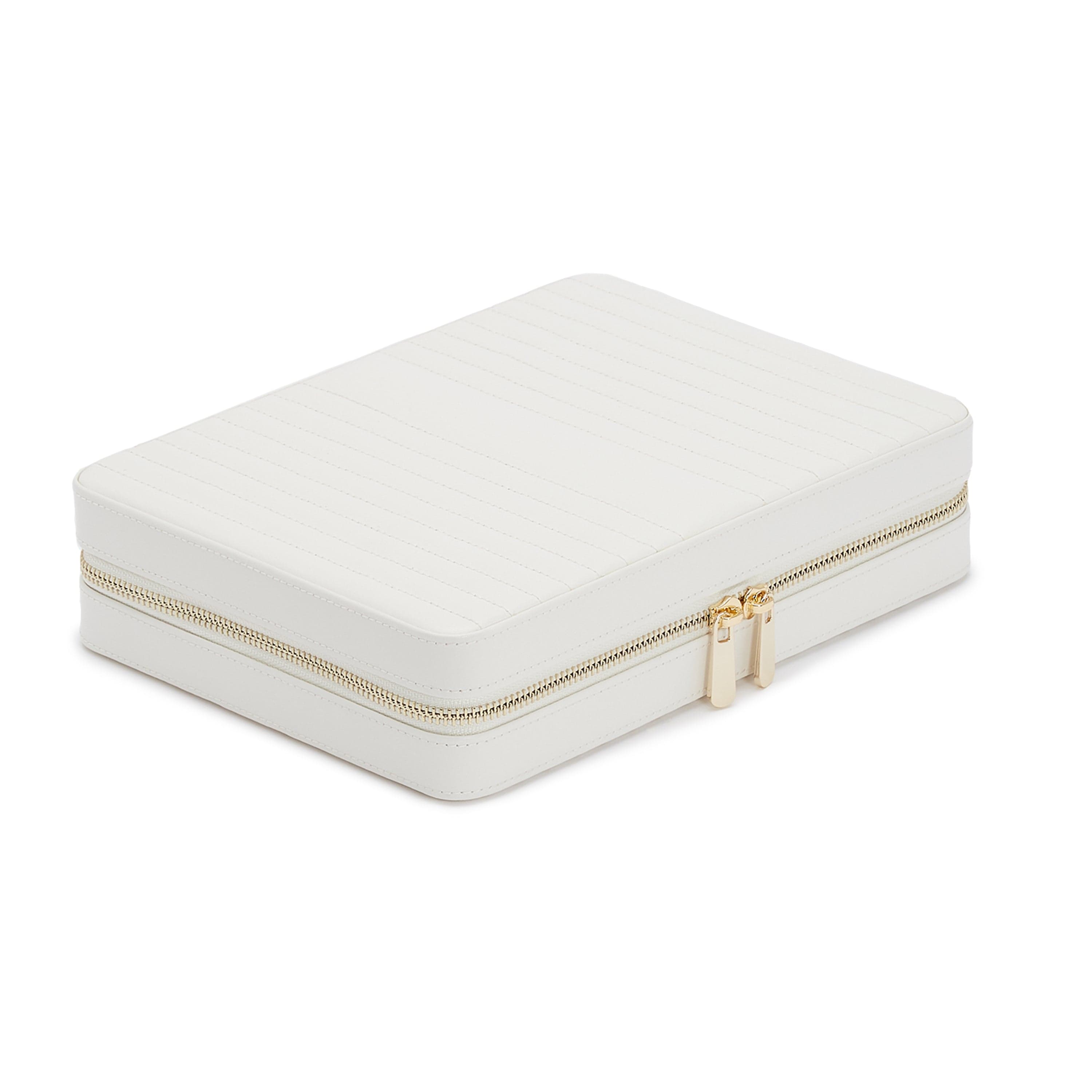 Wolf Maria White Large Zip Jewellery Case 766153