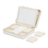 Wolf Maria White Large Zip Jewellery Case 766153