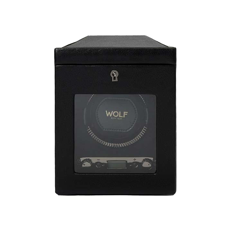 Wolf British Racing Single Watch Winder Black