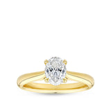 Oval Cut Diamond Engagement Ring in 18ct Yellow Gold