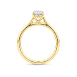 Oval Cut Diamond Engagement Ring in 18ct Yellow Gold