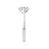 Pear Cut Diamond Engagement Ring in 18ct White Gold