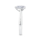 Pear Cut Diamond Engagement Ring in 18ct White Gold