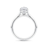 Pear Cut Diamond Engagement Ring in 18ct White Gold